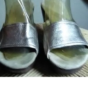 Annie Klein Gold Brown Wedges Size 7